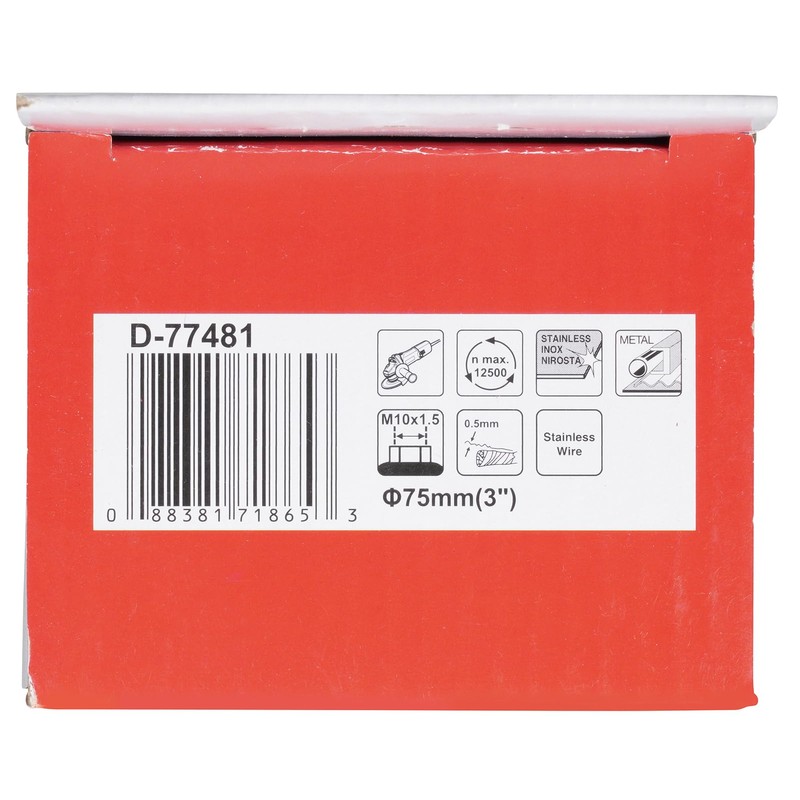 Makita D-77481 Cup Wire Brush Knotted 75xM10