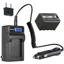 Kastar 1-Pack AG-VBR59 Battery and LCD AC Charger Compatible with Panasonic AG-VBR59 AG-VBR89G AG-VBR118G, AG-BRD50 AG-BRD50P AG-B23 AG-B23P, Panasonic HC-MDH2, HC-MDH2GK, HC-MDH2GK-K, HC-MDH2M Camera