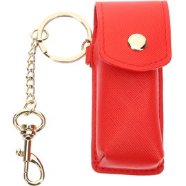 iplusmile Lipstick Set Keychain Lipstick Case Lip Gloss Keychain Leather Balm Lipstick Organizer Sheer Lipstick Holder Keychain Lip Balm Holder Lipstick Bag Pu Leather Travel Case Miss Wild