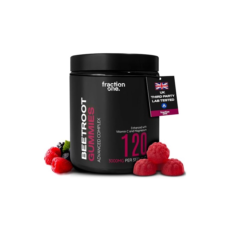 Fraction One Beetroot Gummies – 120 Gummies – 3000 mg