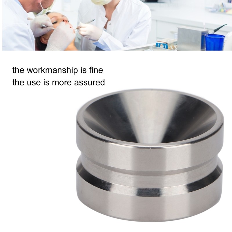 Dental Bone Meal Cup Stainless Steel Matte Uncoated Sturdy Anti