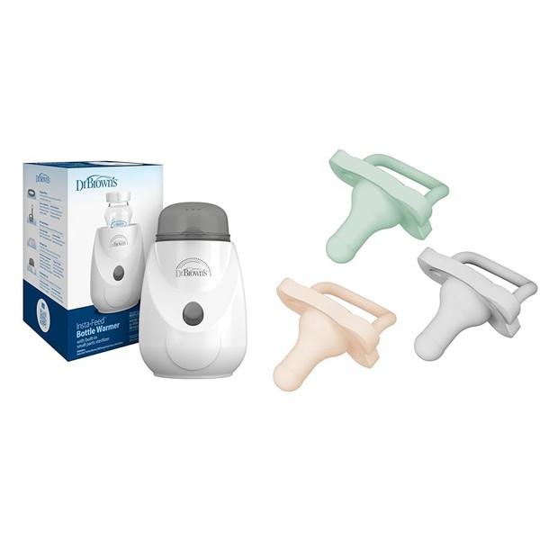 Dr. Brown's Insta-Feed Baby Bottle Warmer and Sterilizer Bundle with