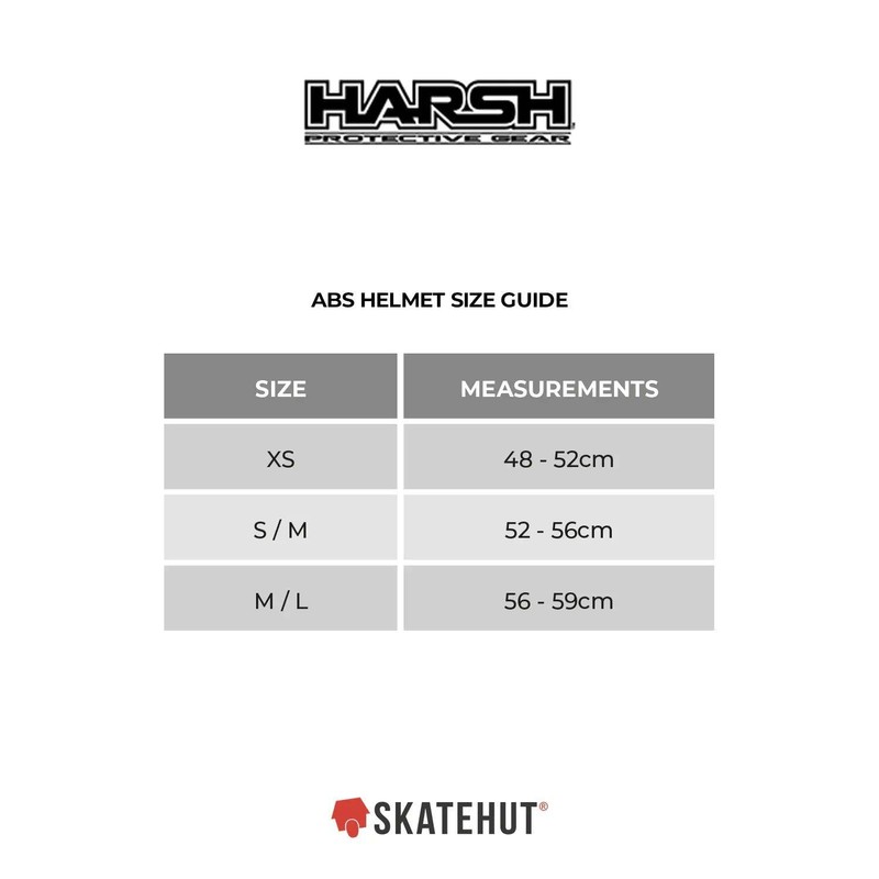 Harsh ABS Scooter Skateboard Helmet - Matt Black (Medium (55cm
