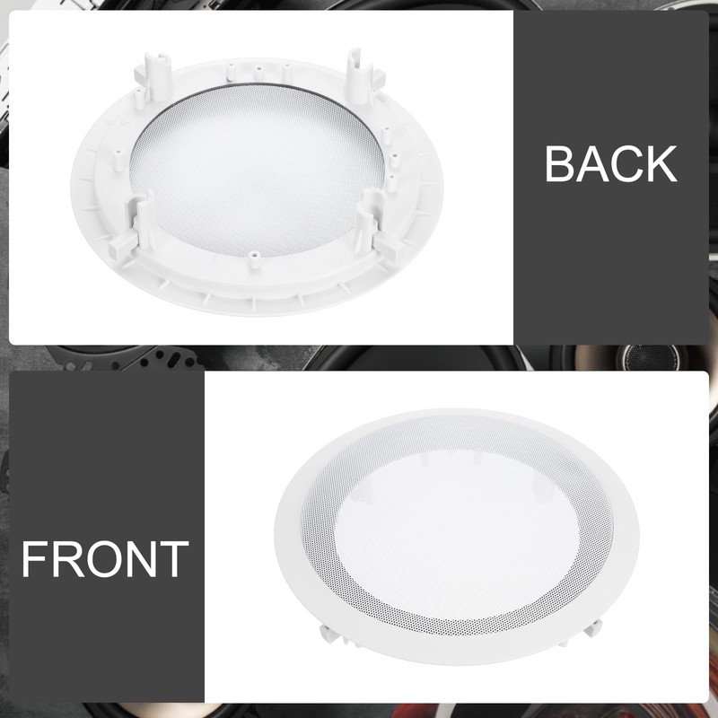 MECCANIXITY Ceiling in-Wall Speaker Grille Cover and Base, 8 Inch