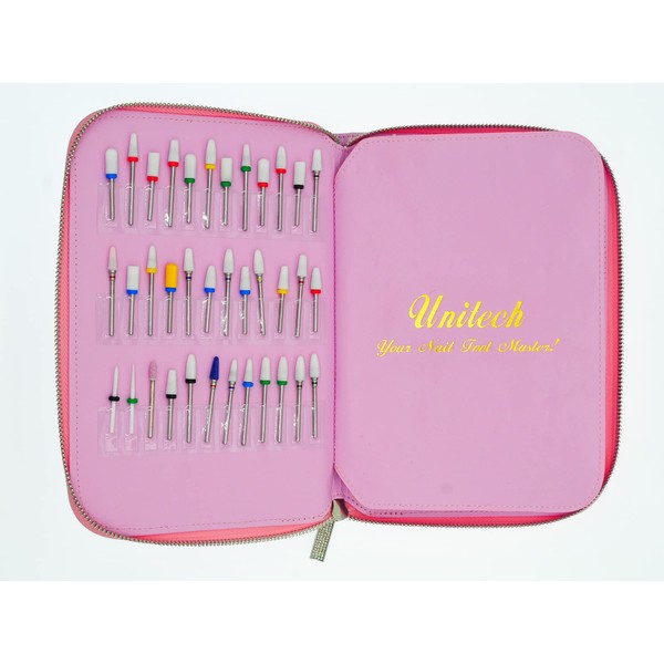 84Pcs Ceramic Nail Drill Bits - 3/32 Inch Include Multiple 5in1 Nail Drill Bit Set - Remover Acrylic Nails Professional Set - for Manicure Toenail Tool Accessories-Nail Salon Gifts