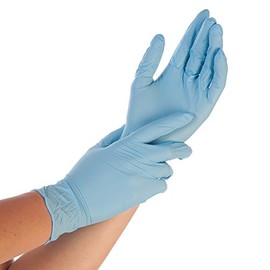 FRANZ MENSCH Hygostar Safe Premium Nitrile Gloves Blue M Powder-Free