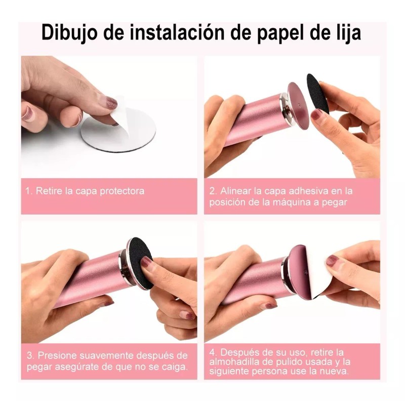 Wmen Pulidora De Callos Pies ,con Limas, Fácil De Usar