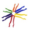 KOMBIUDA Safe Plastic Tweezers 6pcs Bead Tweezers for DIY Craft