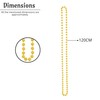 Lizzy 120cm Long Pearl Bead Necklace Rope Chain Vintage Wedding
