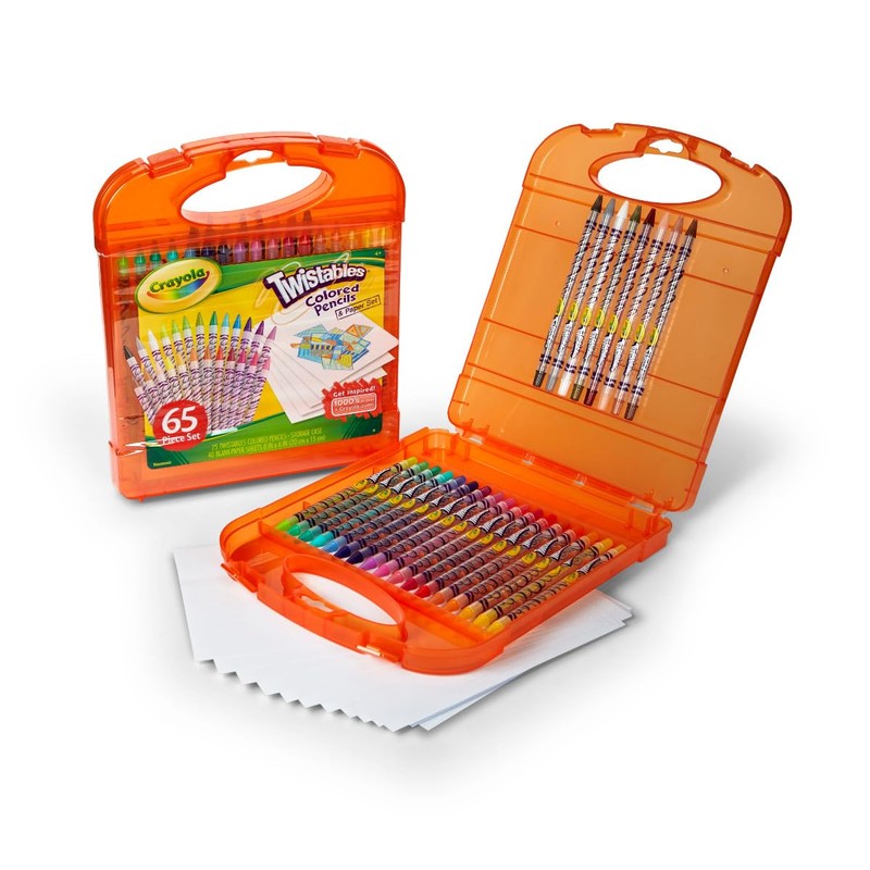 Crayola Twistables Colored Pencils Set 65 pieces (25 pencils +