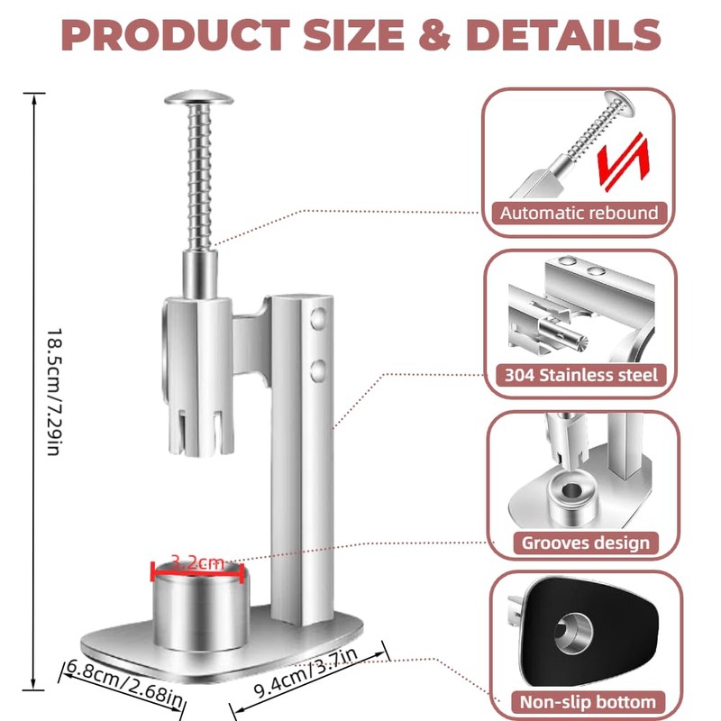 Cherry Pitter Remover Tool Stainless Steel Manual Jujube Pitter, Portable
