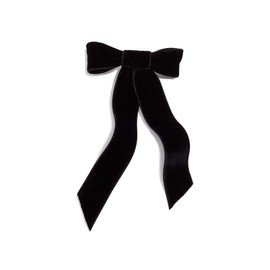 Jennifer Behr Women's Velvet Bow Barrette, Black, 1 Count