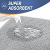 OLANLY Toilet Rugs U-Shaped 24x20, Extra Soft Absorbent Thick Memory