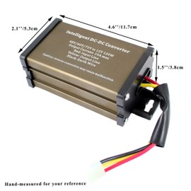 Pro Chaser DC-DC 72V 60V 48V Volt Voltage to 12V Step Down Voltage Reducer Regulator 180W 15A for Scooters & Bicycles Golf cart (10A 72v-12v)