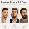 Boar Bristle Beard Brush Wooden Grooming Tool for Mustache Care