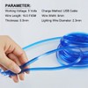 EL Wire Interior Car LED Strip Lights, 16.5FT USB Neon