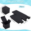 PH PandaHall 30 x Gift Boxes, Black, 8 cm Square
