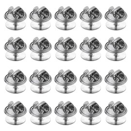 BESTonZON 150 Pairs Butterfly Clutch Tie Tacks Pin Back Replacement with Blank Pins for Craft Making