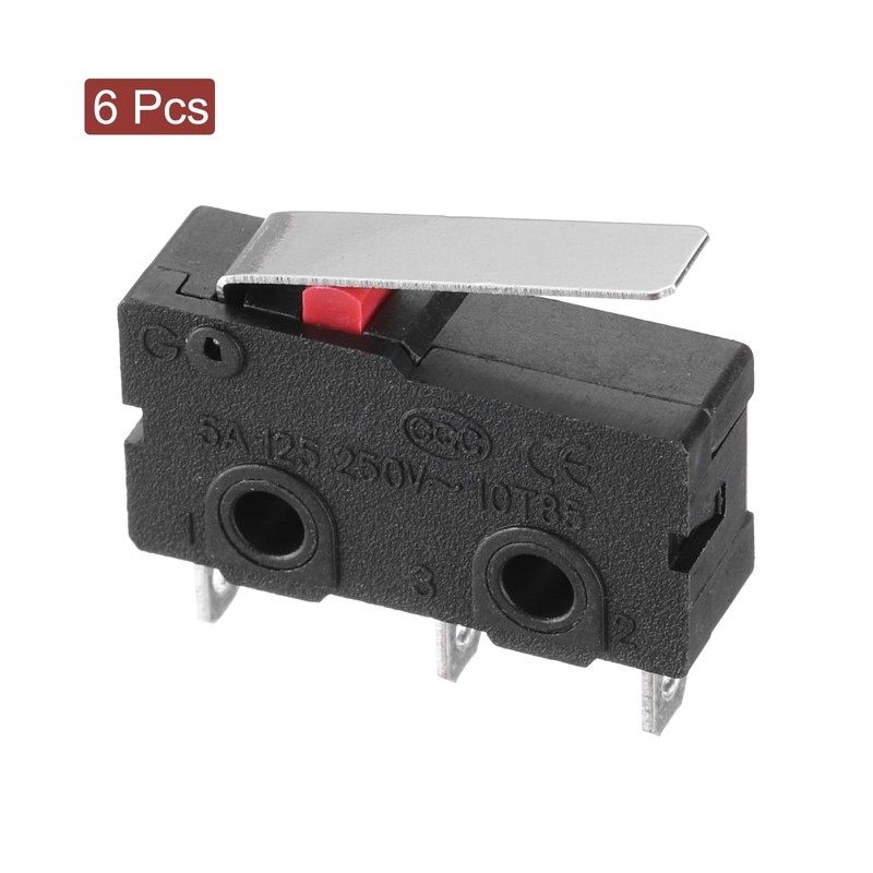 sourcing map 6Pcs KW11-3Z-B 1NO + 1NC Micro Limit Switch