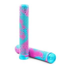 CORE Pro Handlebar Grips, Soft 170mm Longneck Bike Grips fits Stunt Scooters BMX MTB (Skinny - Refresher (Pink/Blue), 170mm)