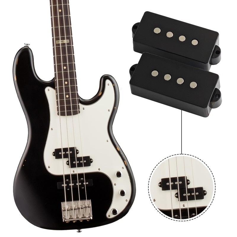 Phrilam Alnico 5 Vintage Tone Split 4-String P-bass Precision Bass