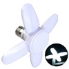 E27 LED Bulb Fan Blade Timing Lamp AC85-265V 28W Foldable