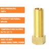 GASHER 4PCS Extension Brass Pipe Fitting, 1/2" Female to 1/2"
