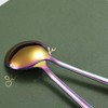 Rainbow Soup Spoons, Kyraton 6 Pieces 19 cm Stainless Steel