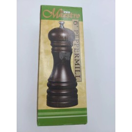 WinCo Vintage WINCO Beachwood Peppermill 6" New Old Stock Made In Taiwan