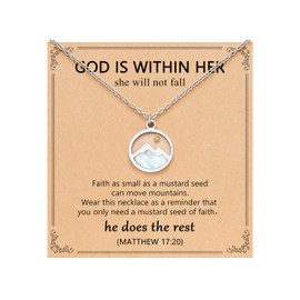 Eryuor Teen Girl Trendy Stuff Mustard Seed Necklace Jewelry Birthday Baptism Confirmation Valentines Easter Gifts for 10 12 14 16 Kids Religious Faith Christian Women