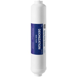 iSpring FD15 DeIonization Replacement Filter Fit RO/DI Water Filter System for Aquarium, 10" x 2.5", 1 Count