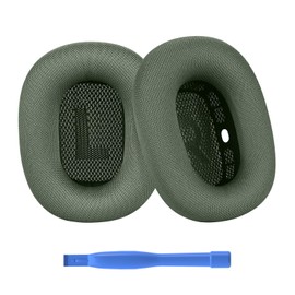 Ear Pads Replacement for AirPods Max Headphone by MMOBIEL - Mesh Fabric Ear Pad Cushions - Noise Isolation Earpads Replacement – Green