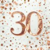Oaktree Sparkling Fizz 30th Rose Gold 33cm x 33cm 3-ply