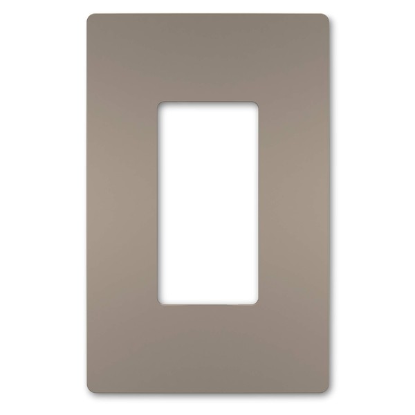 Legrand radiant Screwless Wall Plates for Decorator Rocker Outlets, 1-Gang, Brushed Nickel, RWP26NICC6