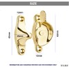 TERF® Heavy Duty Polished Brass Sash Window Fitch Fastener With