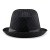 Faletony Unisex Classic Manhattan Structured Gangster Trilby Fedora Hat Black