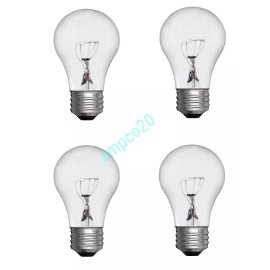 GE 4 - GE Ceiling Fan 40W 415 Lumens Crystal Clear Bulb Medium Base A15 Ceiling Fan