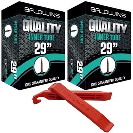 PAIR 29" Baldwins Cycle/Bike Inner Tubes 29" x 1.75 to 2.125 (Fits any 1.75, 1.85, 1.90, 1.95, 2.0, 2.10, 2.125) Presta/French Type Valve & BALDY'S TYRE LEVERS (Pack of 2)