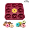 Large Silicone Donut Pan for Baking, 9 Cavity Non-Stick Food
