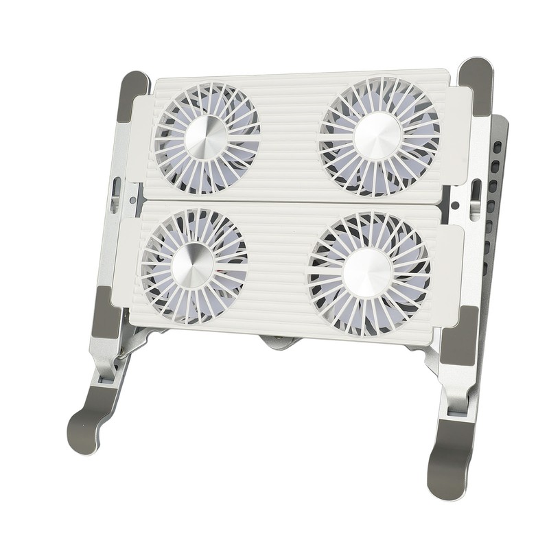 Laptop Stand with Cooling Fan Detachable Adjustable Aluminum Foldable Portable
