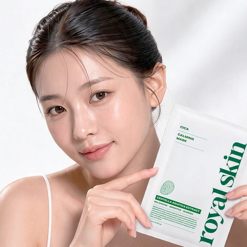 Royal Skin Cica Calming Mask Pack Men's Face Pack Centella