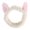 OATIPHO Flannel Cat Ears Headband for Women Winter Makeup Face