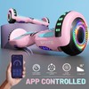 SIMATE Hoverboard, Bluetooth All Terrain Hover Boards with LED Lights