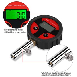 Medidor de presión Digital de neumáticos 0~200PSI Medidor de presión neumática con Pantalla LCD Lo Mejor para Coche, camión, Moto Prueba fácil y Lectura