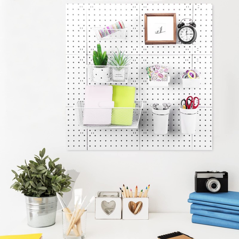 Sieral 30 Pcs Pegboard Organizer Accessories Kit Includes Peg Board