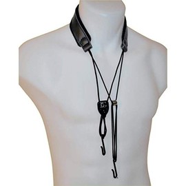 BG C50B Bass Clarinet Leather Strap with 2 Metal Hooks