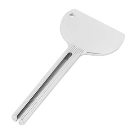 Sourcingmap Stainless Steel Toothpaste Tube Hair Dye Color Key Roller Squeezer Dispenser Silver Tone for Bathroom