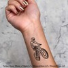 Azeeda 4 x 'Elektrisches Fahrrad' Temporäre Tattoos - Wasserfest, Hautfreundlich