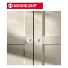 Gedotec Shell Handle Recessed | White Matt | Metal Inlet