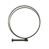 150-160mm Double Wire Screw Hose Clamps Stainless Steel for Ducting